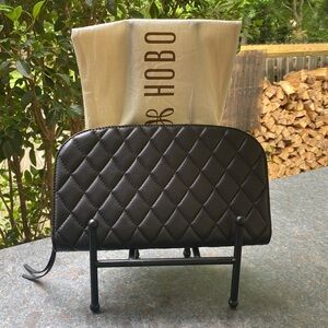 HOBO Quilted Black Leather Clutch NWOT’s